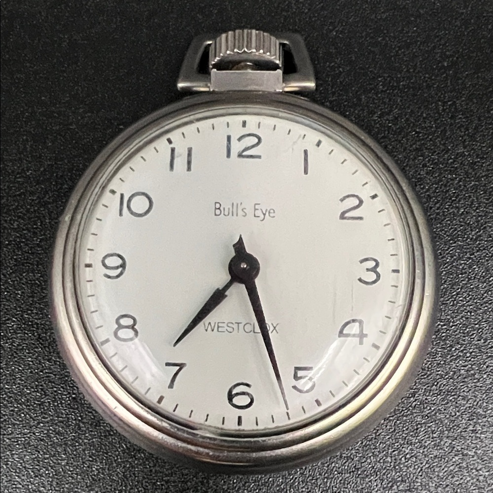 Vintage Westclox Bull's Eye Mechanical Pocket Watch - Working Perfectly